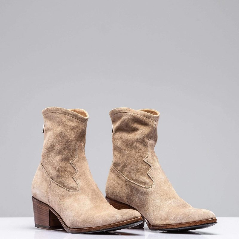 alberto fasciani diletta suede western boot in taupe ladies european boots axels vail 30491894448317