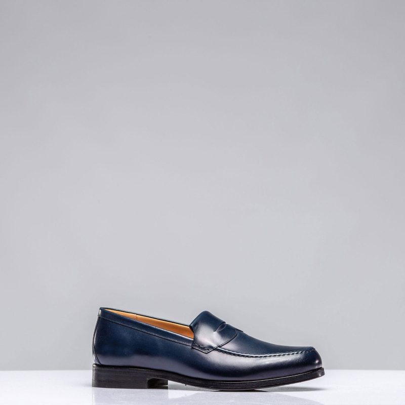 alberto fasciani lucro loafer in blue mens shoes axels vail 39650612183274