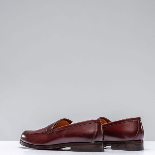 alberto fasciani lucro loafer in burgundy antique mens shoes axels vail 38850690515178