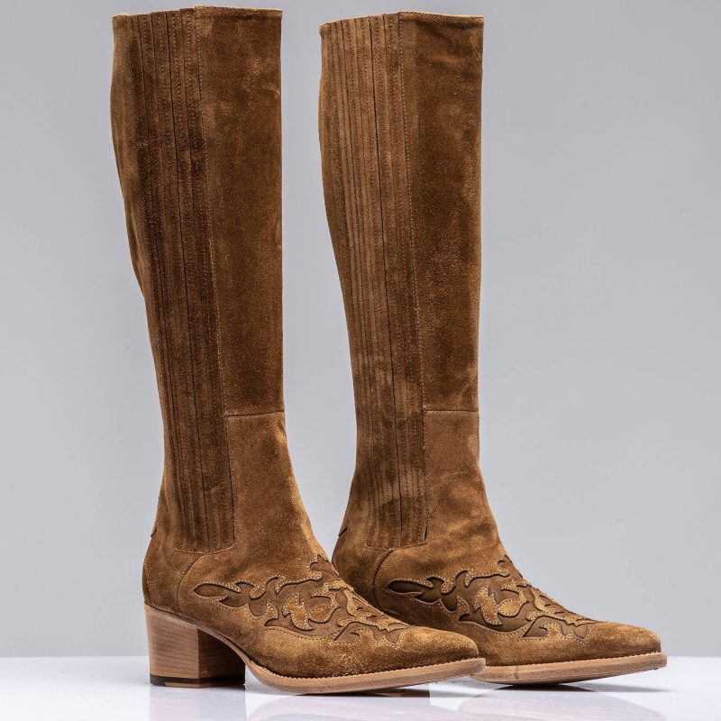 alberto fasciani mescal boots w western toe in camel ladies european boots axels vail 39769313542378