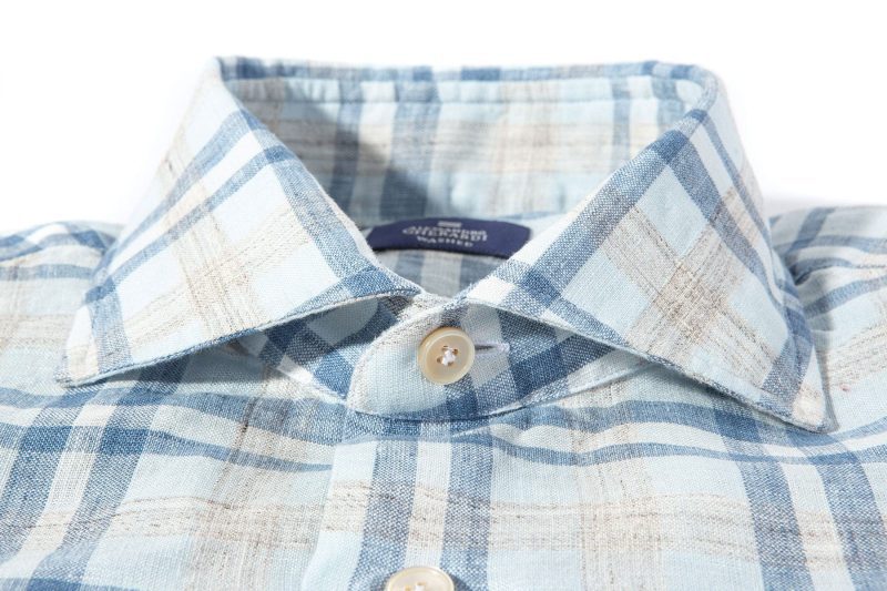 alessandro gherardi lucent linen plaid mens shirts axels vail 39255926505706