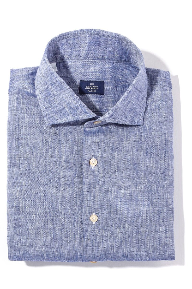 alessandro gherardi winthrop linen dress shirt mens shirts axels vail 38981380833514