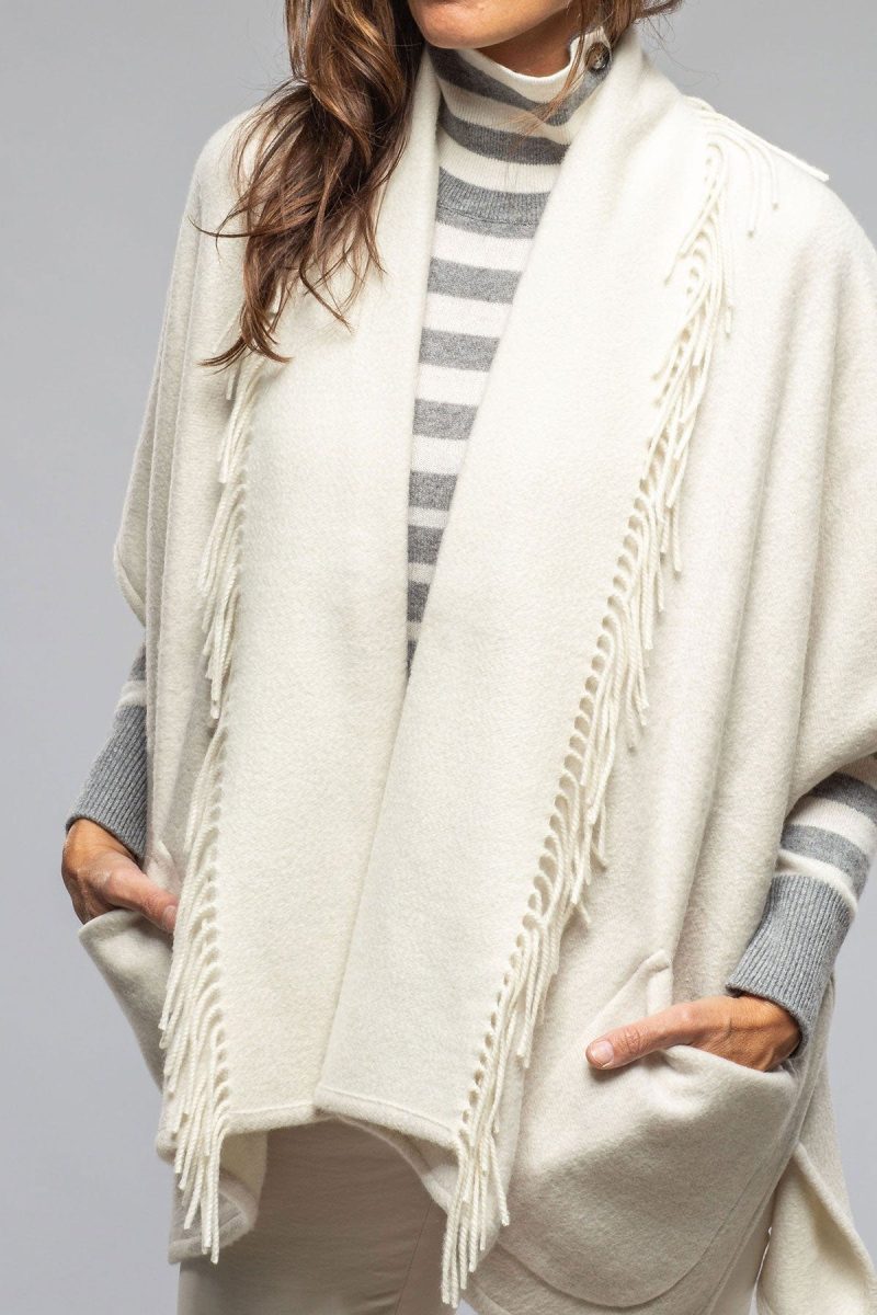 alonpi eleonora cashmere cape jacket in cream ladies sweaters axels vail 40466603114730