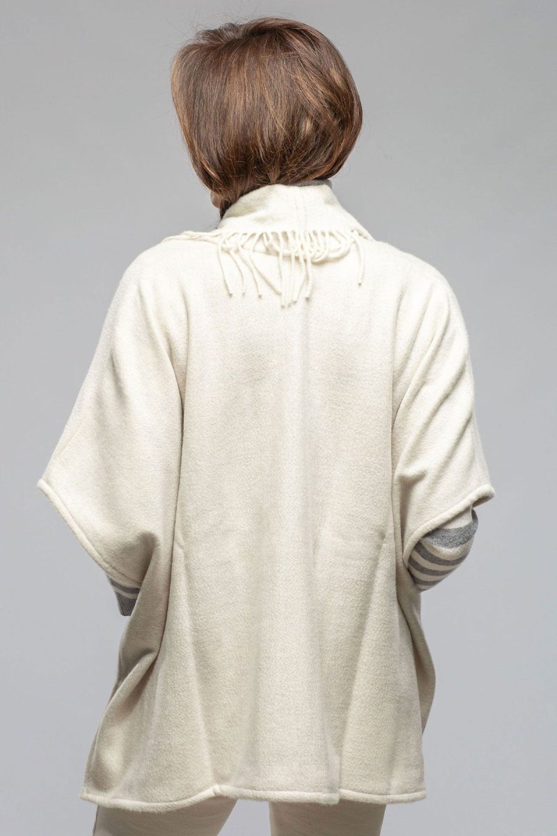 alonpi eleonora cashmere cape jacket in cream ladies sweaters axels vail 40466603180266