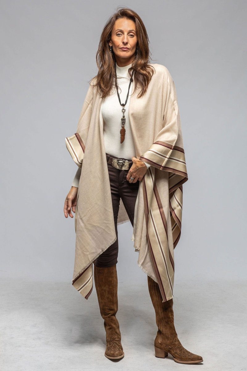 alonpi nuvola cashmere silk cape shawl in beige ladies accessories scarves axels vail 40466616942826