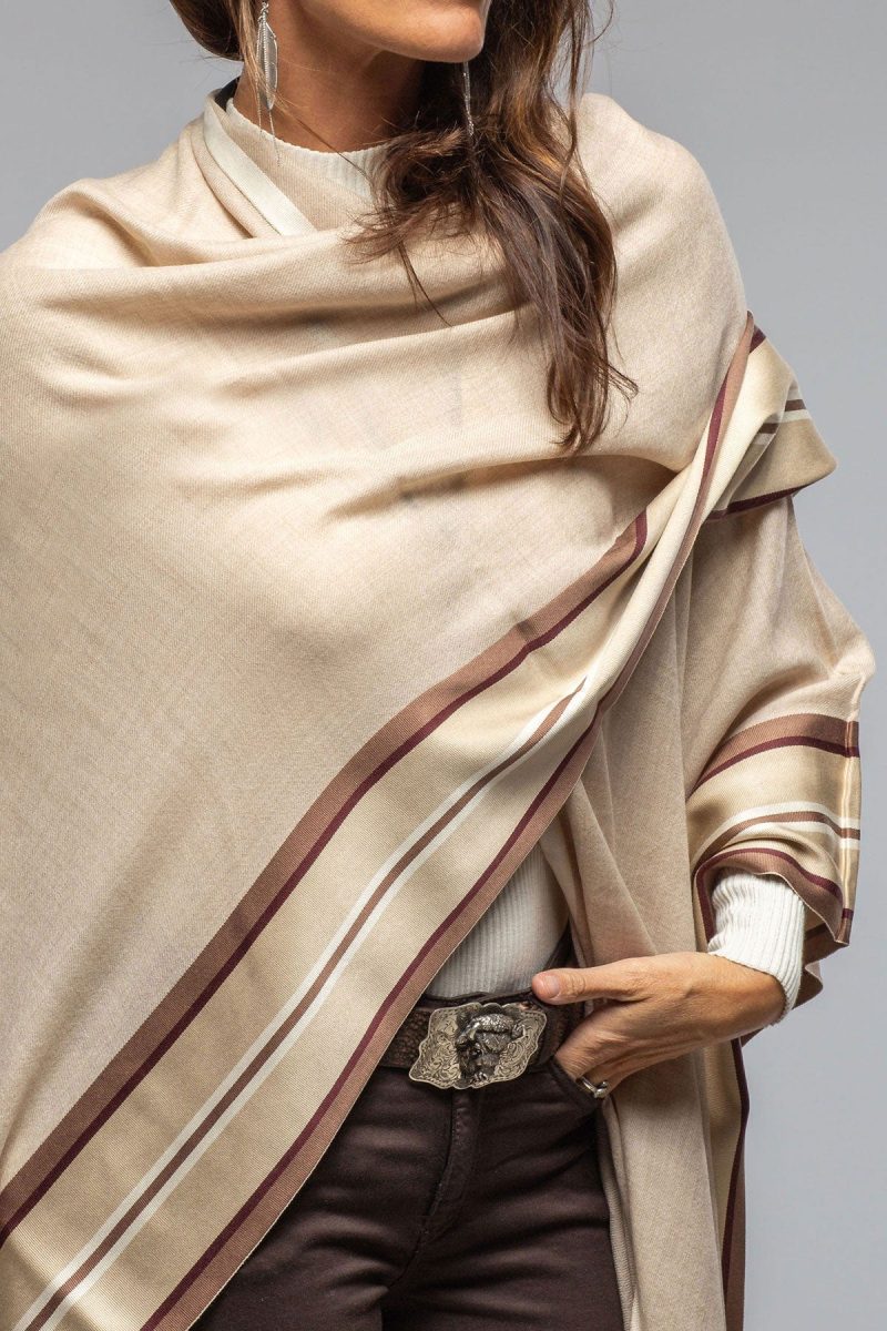 alonpi nuvola cashmere silk cape shawl in beige ladies accessories scarves axels vail 40466617041130