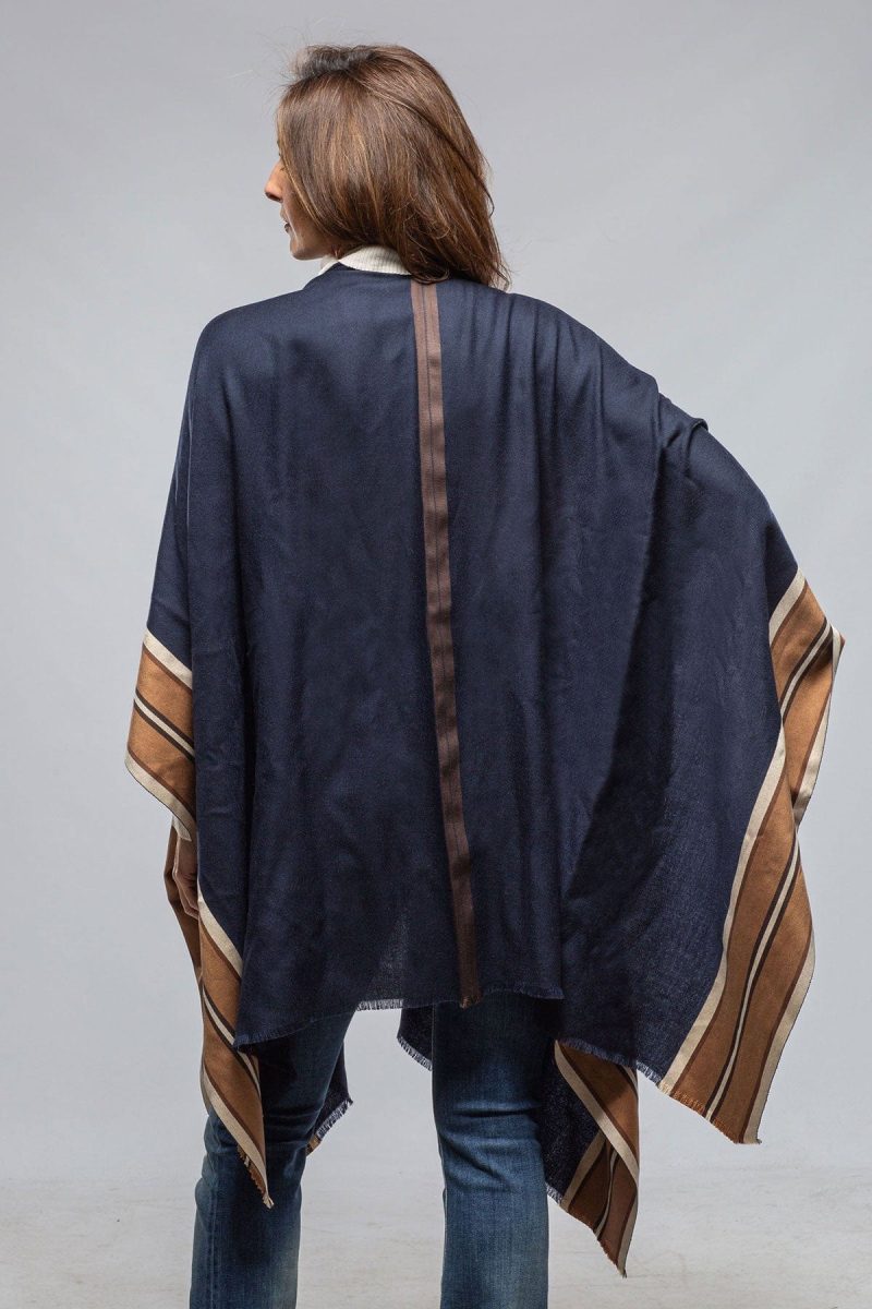 alonpi nuvola cashmere silk cape shawl in navy ladies accessories scarves axels vail 40614179307754