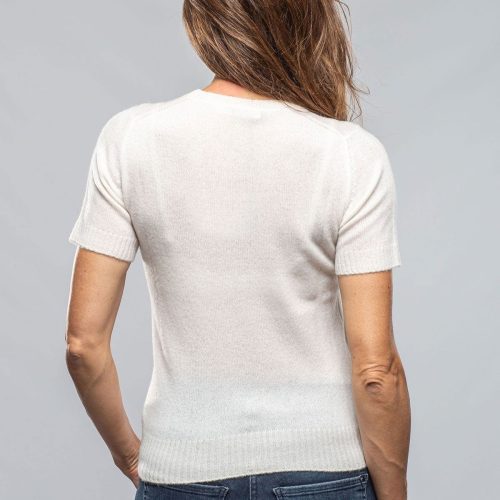 amina rubinacci maria s s cashmere top in white ladies tops axels vail 40243419676906