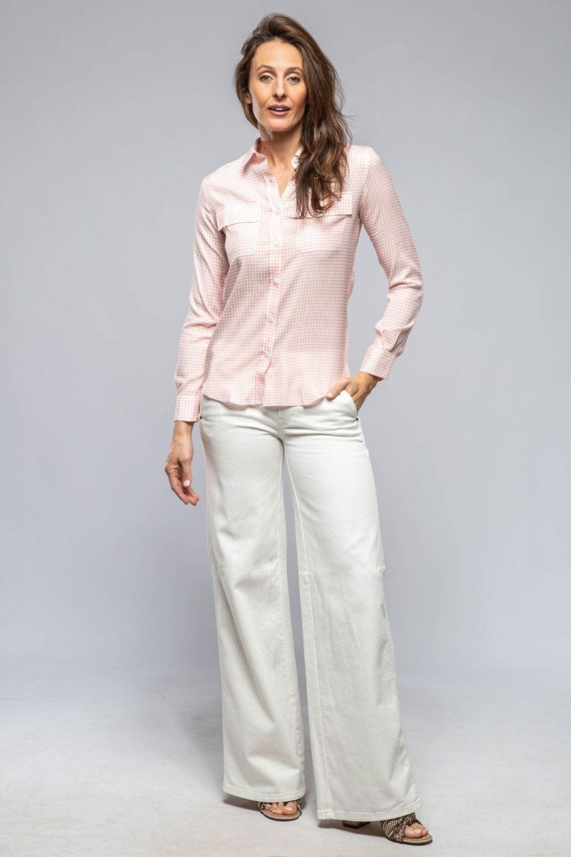 amina rubinacci respiro silk blouse in pink ladies blouses axels vail 39869075095786