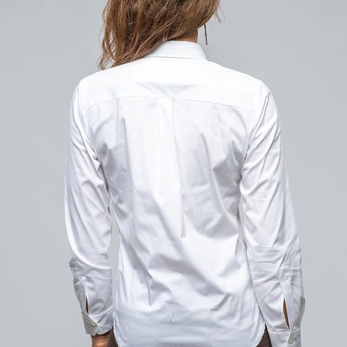 amina rubinacci sara stretch cotton white shirt in white ladies blouses axels vail 39366566969578