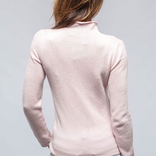 amina rubinacci tromba mock neck cashmere sweater in candy ladies sweaters axels vail 39301553357034