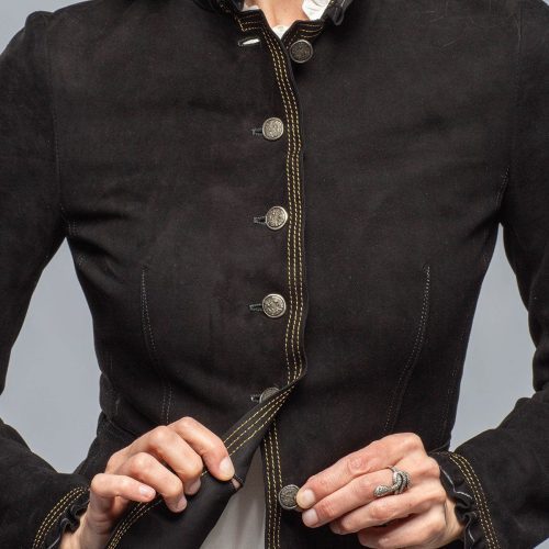 artico bustle back suede jacket ladies outerwear leather axels vail 39977826386154