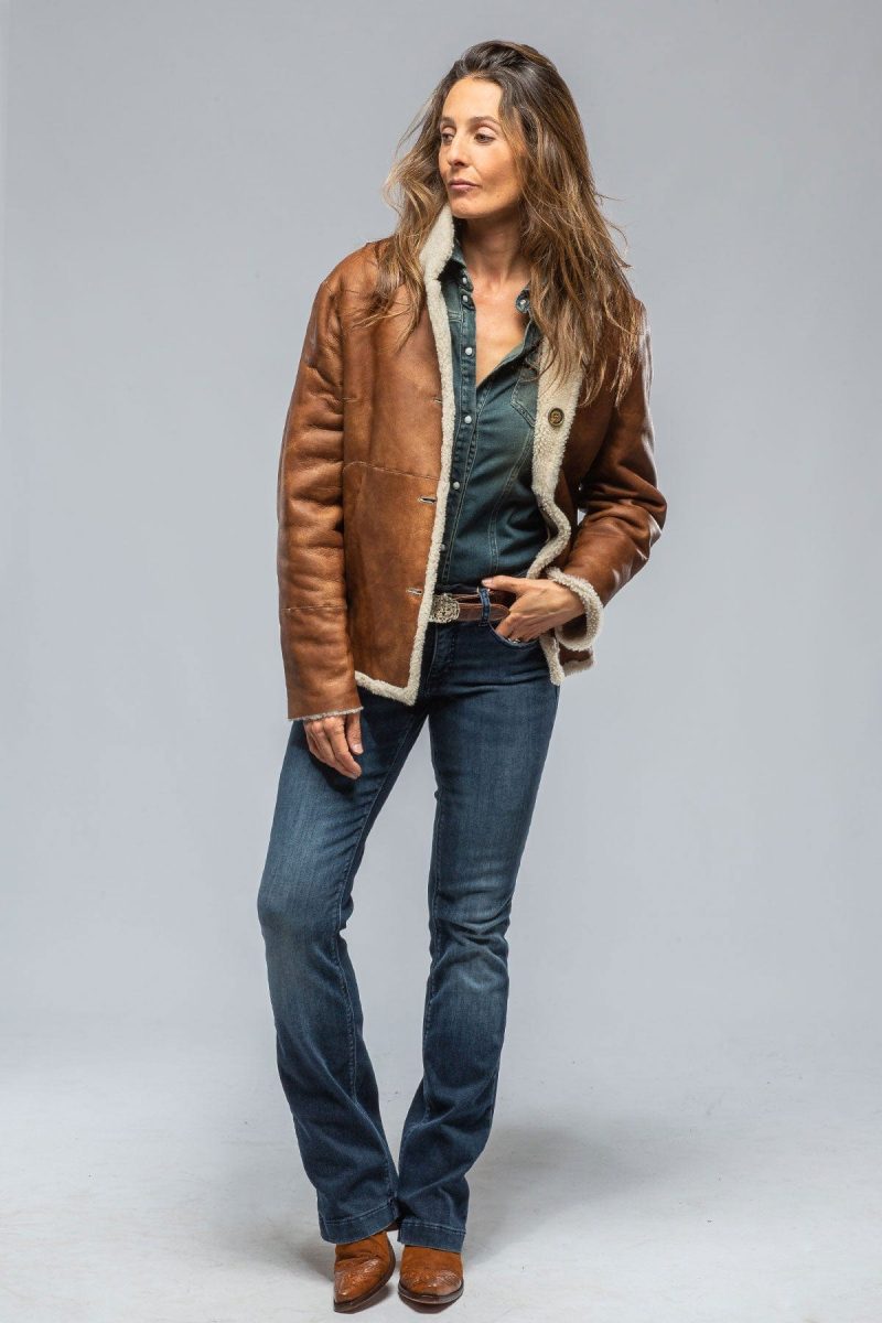 artico keli reversible burnished leather amp curly lamb shearling jkt ladies outerwear shearling axels vail 39389104373994