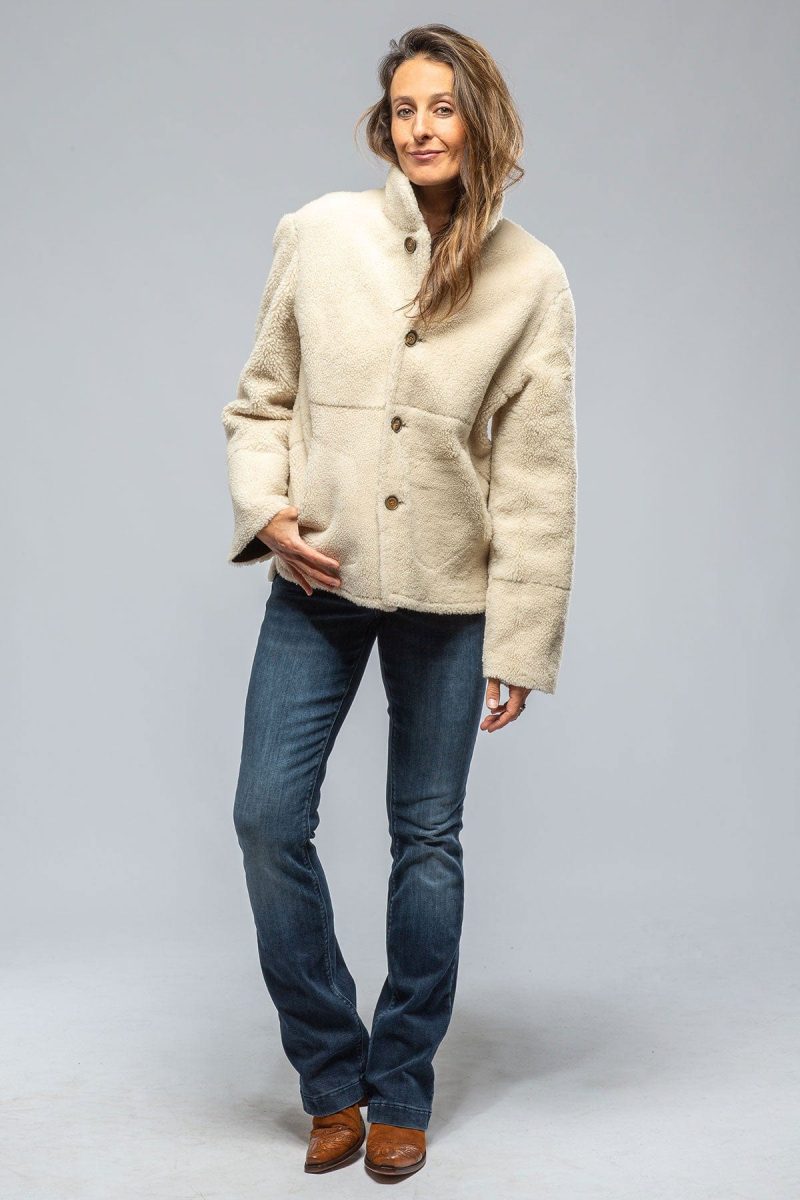 artico keli reversible burnished leather amp curly lamb shearling jkt ladies outerwear shearling axels vail 39389104406762