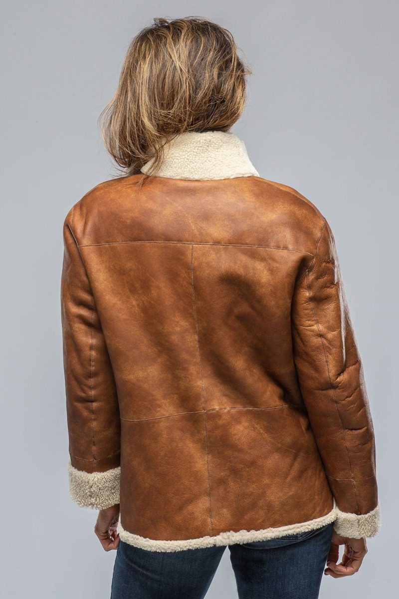 artico keli reversible burnished leather amp curly lamb shearling jkt ladies outerwear shearling axels vail 39389104505066