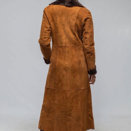 artico mercedes long shearling in cognac ladies outerwear shearling axels vail 40367528247530