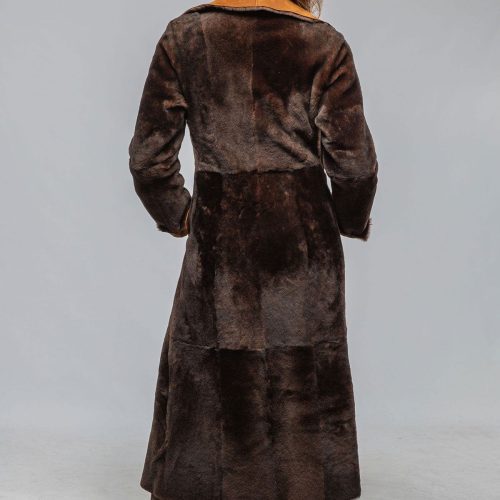 artico mercedes long shearling in cognac ladies outerwear shearling axels vail 40367528739050