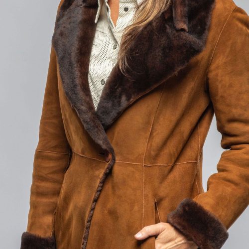 artico mercedes long shearling in cognac ladies outerwear shearling axels vail 40367529099498