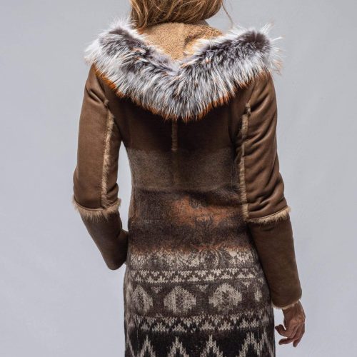 artico sioux shearling knit coat ladies outerwear shearling axels vail 30225019109565