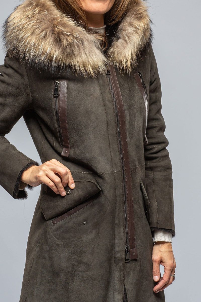 artico timber hooded shearling parka ladies outerwear shearling axels vail 39511518773482