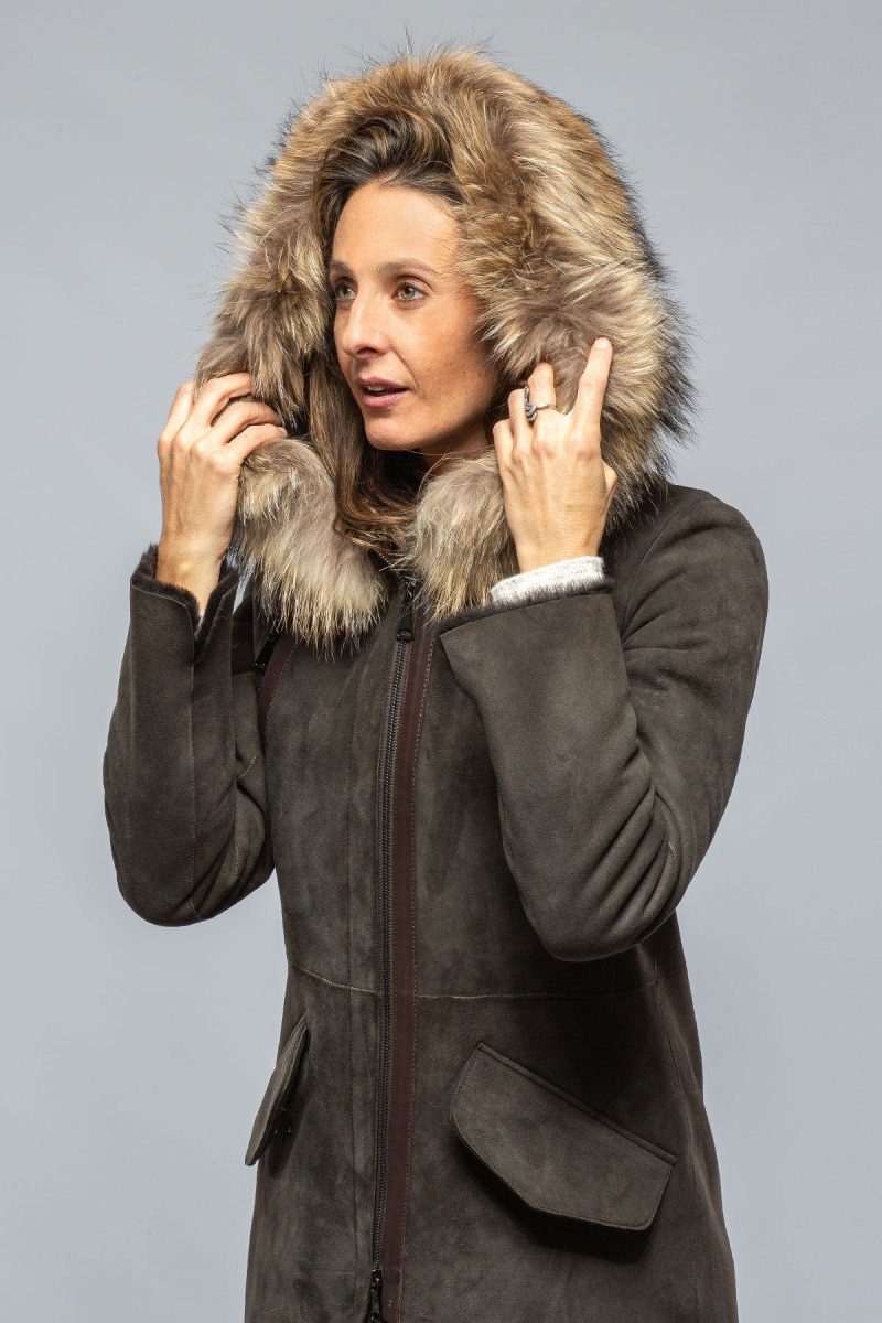 artico timber hooded shearling parka ladies outerwear shearling axels vail 39511518806250