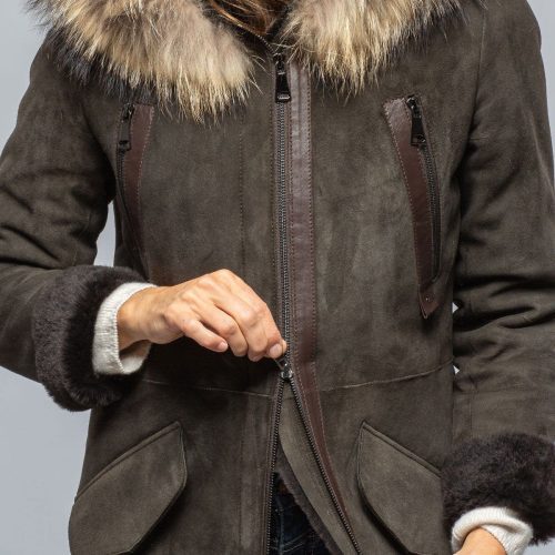 artico timber hooded shearling parka ladies outerwear shearling axels vail 39511518839018