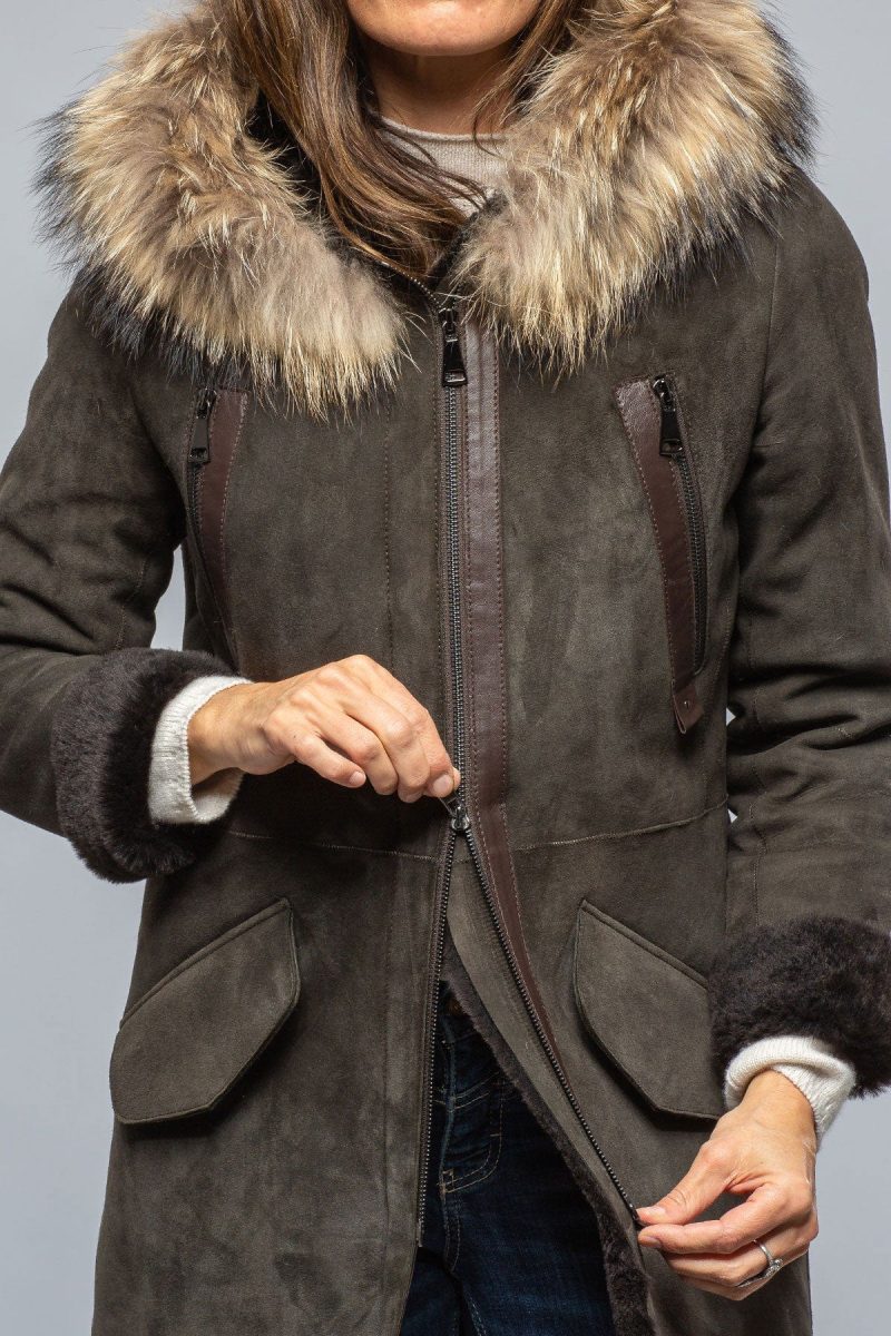 artico timber hooded shearling parka ladies outerwear shearling axels vail 39511518839018