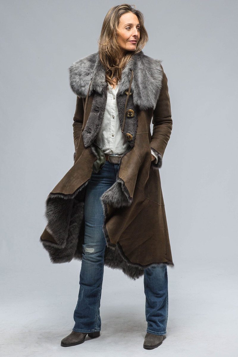 artico wild long reversible shearling ladies outerwear shearling axels vail 38621853909226