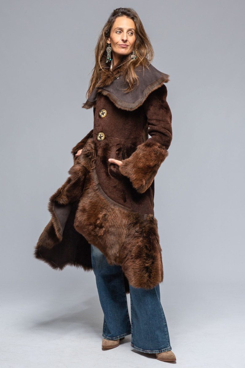 artico wild long reversible shearling ladies outerwear shearling axels vail 39397630017770