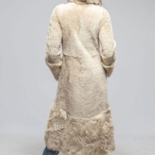 artico wild reversible long shearling in icy tundra ladies outerwear shearling axels vail 40339465240810