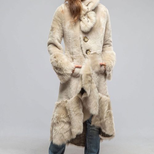 artico wild reversible long shearling in icy tundra ladies outerwear shearling axels vail 40339465568490