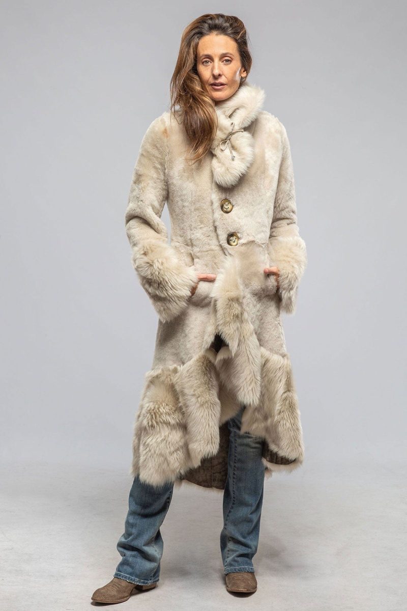 artico wild reversible long shearling in icy tundra ladies outerwear shearling axels vail 40339465568490