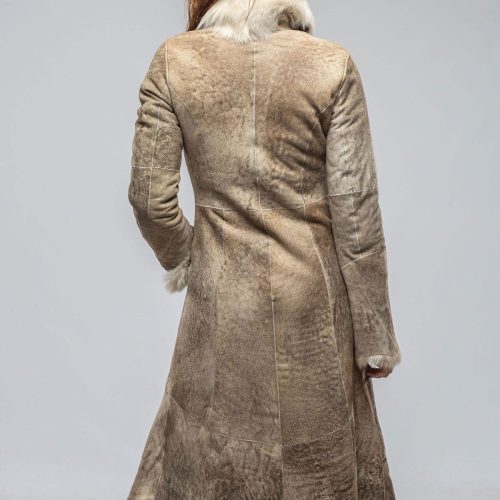 artico wild reversible long shearling in icy tundra ladies outerwear shearling axels vail 40339465797866