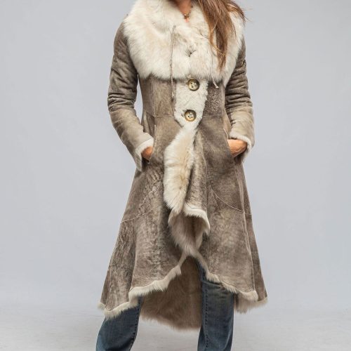 artico wild reversible long shearling in icy tundra ladies outerwear shearling axels vail 40339466060010