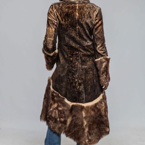 artico wild reversible long shearling in ranch brown ladies outerwear shearling axels vail 40302702297322