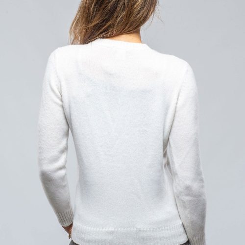 avant toi merit sweater in white ladies sweaters axels vail 39443443024106