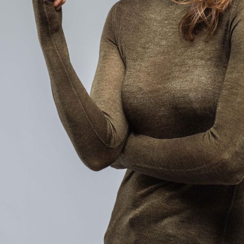 avant toi prosaic t neck in moss ladies sweaters axels vail 38406997410026