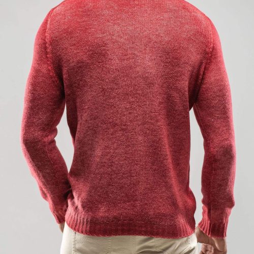 avant toi round neck off gauge crew in wine mens sweaters axels vail 29941364752573