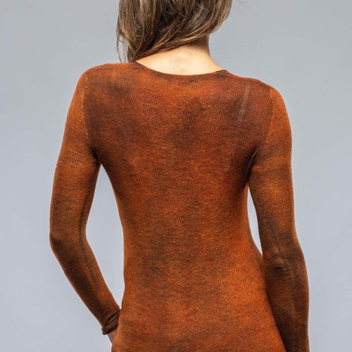 avant toi sloan soft v neck pullover in shaded rust ladies sweaters axels vail 38407024115946