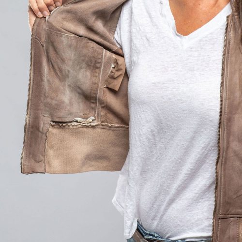 axel s mila lightweight leather jacket in stone ladies outerwear leather axels vail 40243423183082