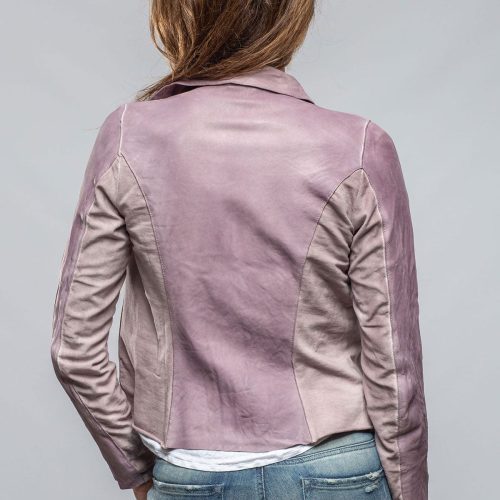 axel s natalia lightweight leather jacket in dusty rose ladies outerwear leather axels vail 40243424133354