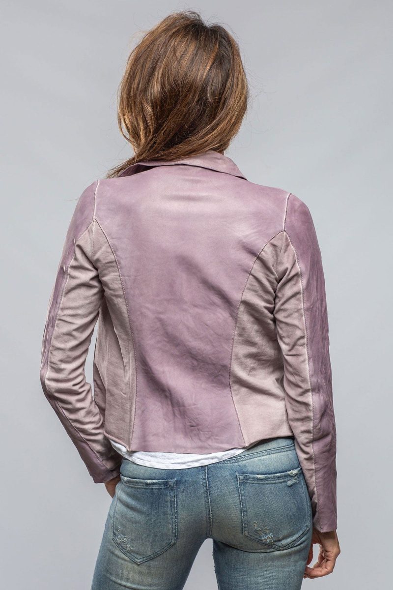 axel s natalia lightweight leather jacket in dusty rose ladies outerwear leather axels vail 40243424133354