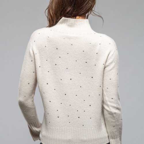 axels apres ski cashmere sparkle sweater in stucco ladies sweaters axels vail 40466585125098