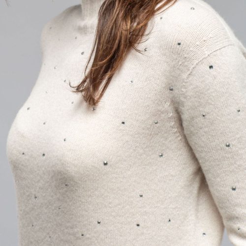 axels apres ski cashmere sparkle sweater in stucco ladies sweaters axels vail 40466585190634