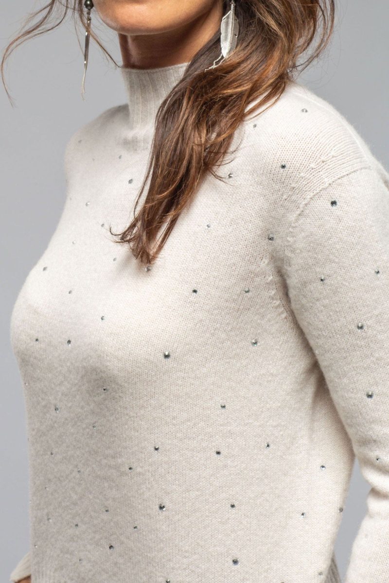 axels apres ski cashmere sparkle sweater in stucco ladies sweaters axels vail 40466585190634