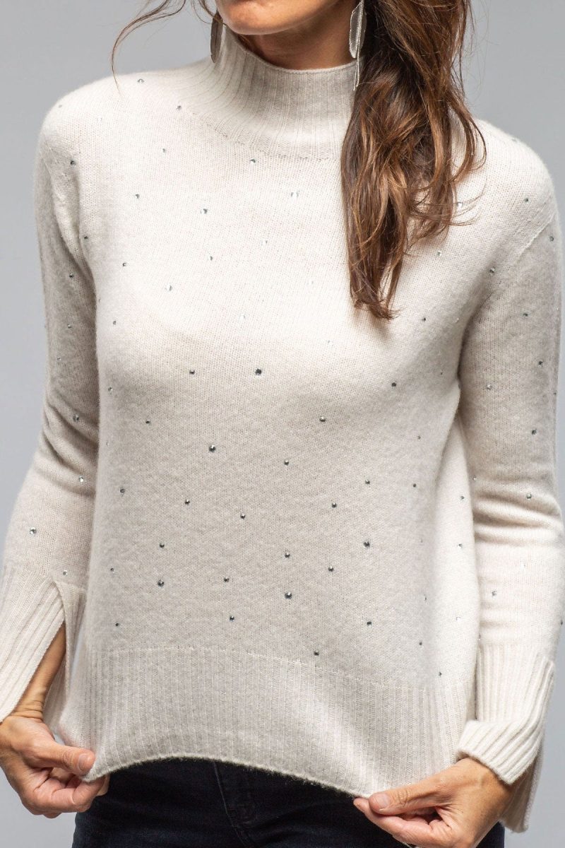 axels apres ski cashmere sparkle sweater in stucco ladies sweaters axels vail 40466585288938