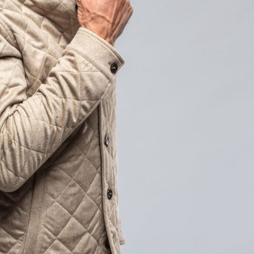 axels bdsr dutton quilted cashmere jacket in camel mens outerwear cloth axels vail 39415343677674