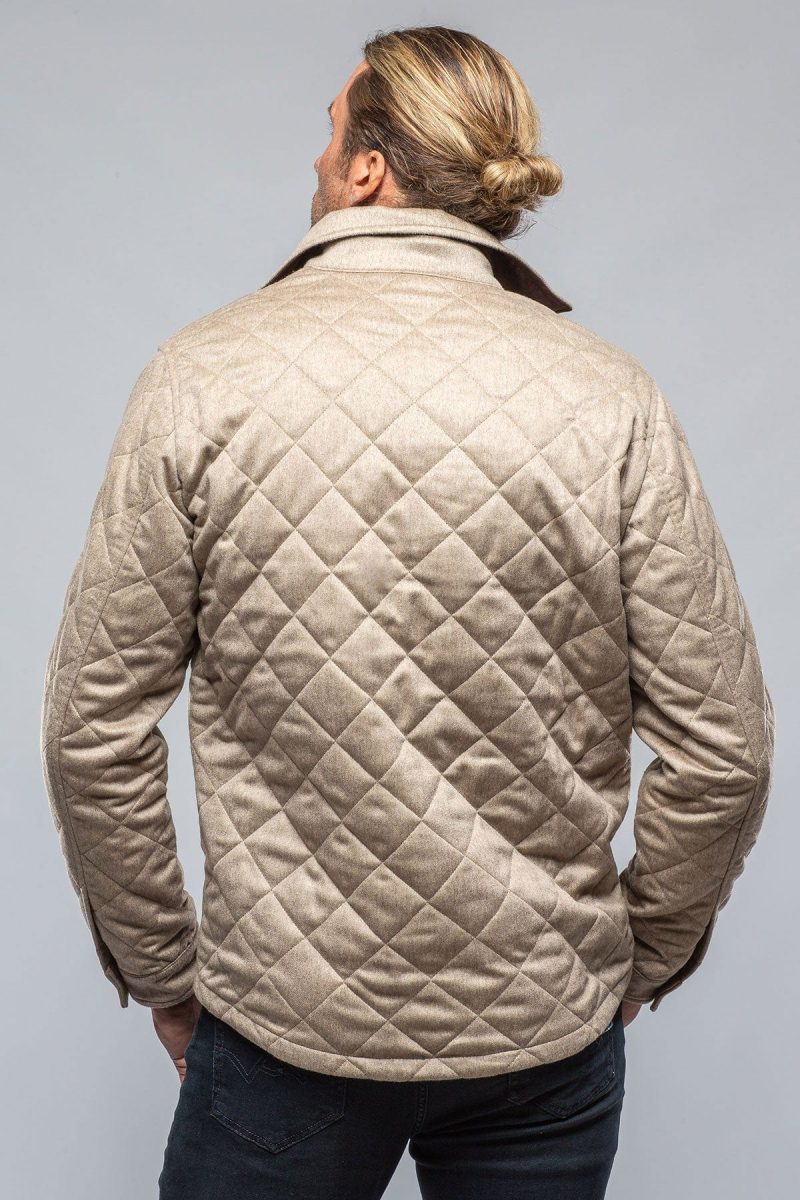 axels bdsr dutton quilted cashmere jacket in camel mens outerwear cloth axels vail 39415343808746