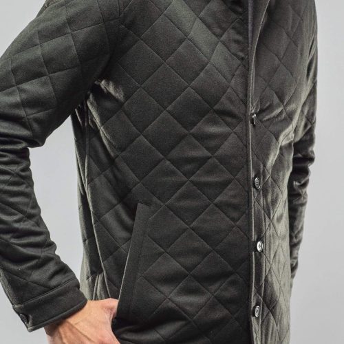 axels bdsr dutton quilted cashmere jacket in olive mens outerwear cloth axels vail 28202406183101