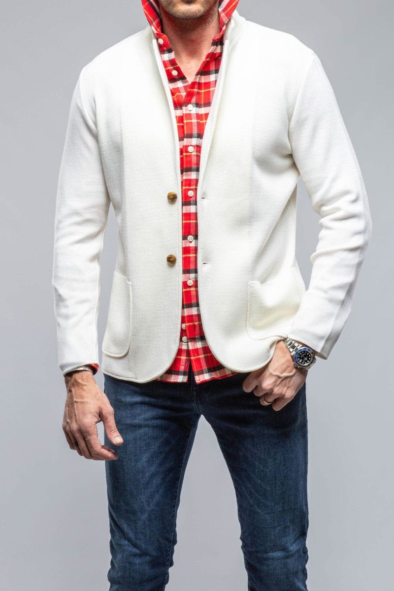 axels bdsr revuelto merino sweater jacket in white mens outerwear cloth axels vail 39751553679594